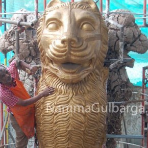 Ashok Pillar of Suvarna Soudha in Belgaum made by Gulbarga artisans